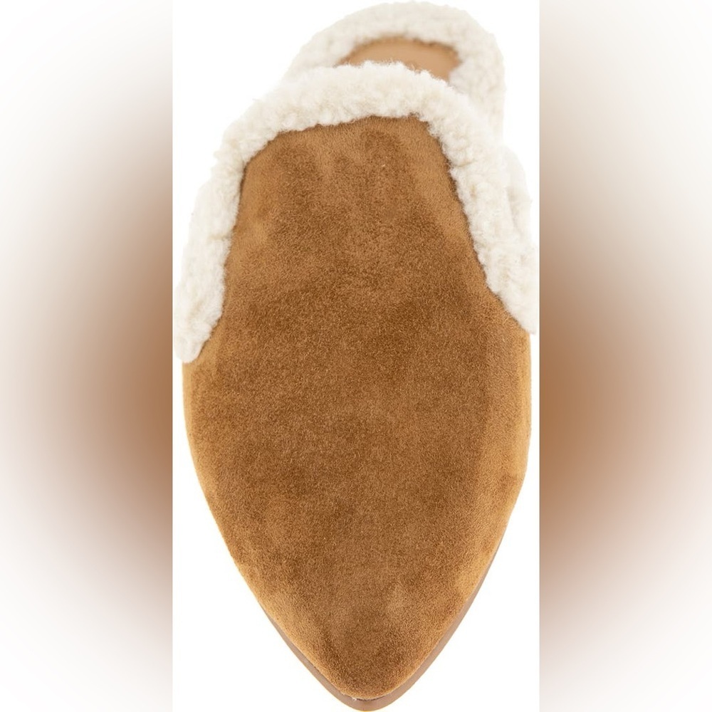 Splendid Liza Pointed Toe Mule in camel fur color - Picture 4 of 7